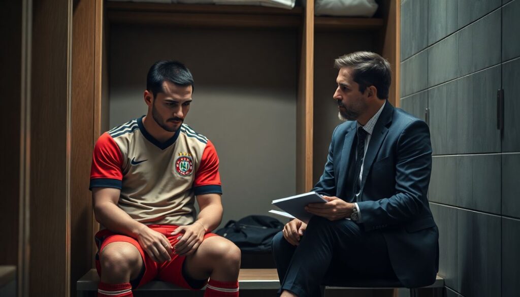 Роль капитана в команде: лидерство в раздевалке - иллюстрация