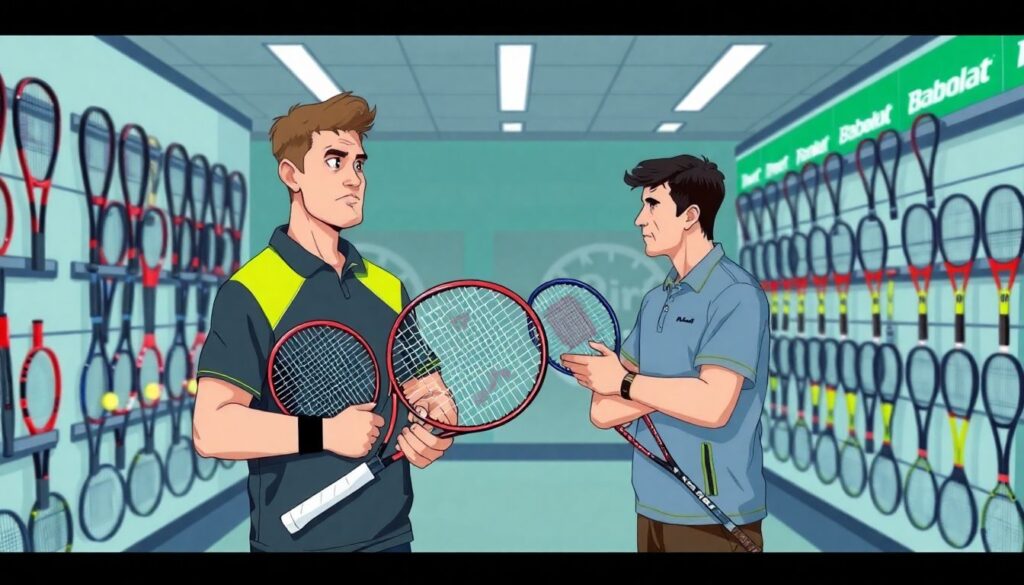 Как выбрать ракетку для большого тенниса - иллюстрация