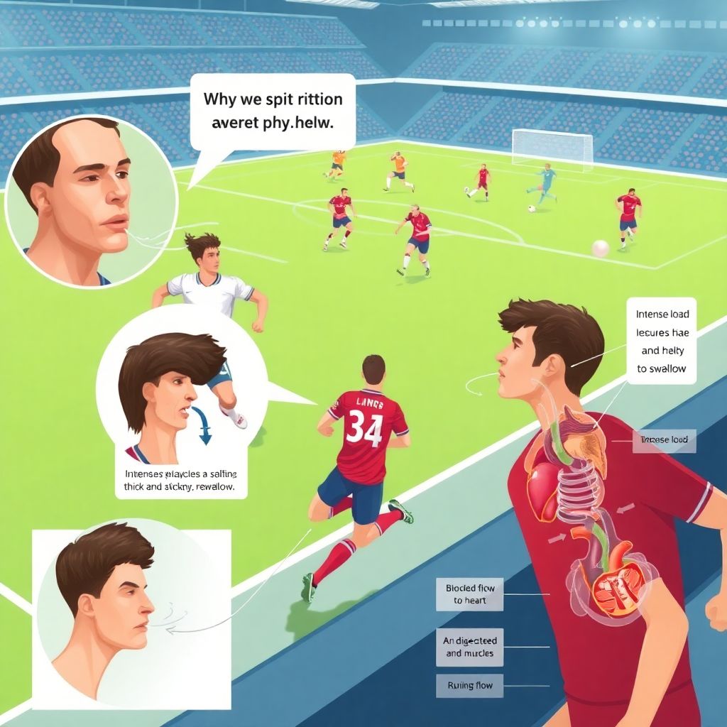 Почему футболисты плюются на поле: физиологическое объяснение