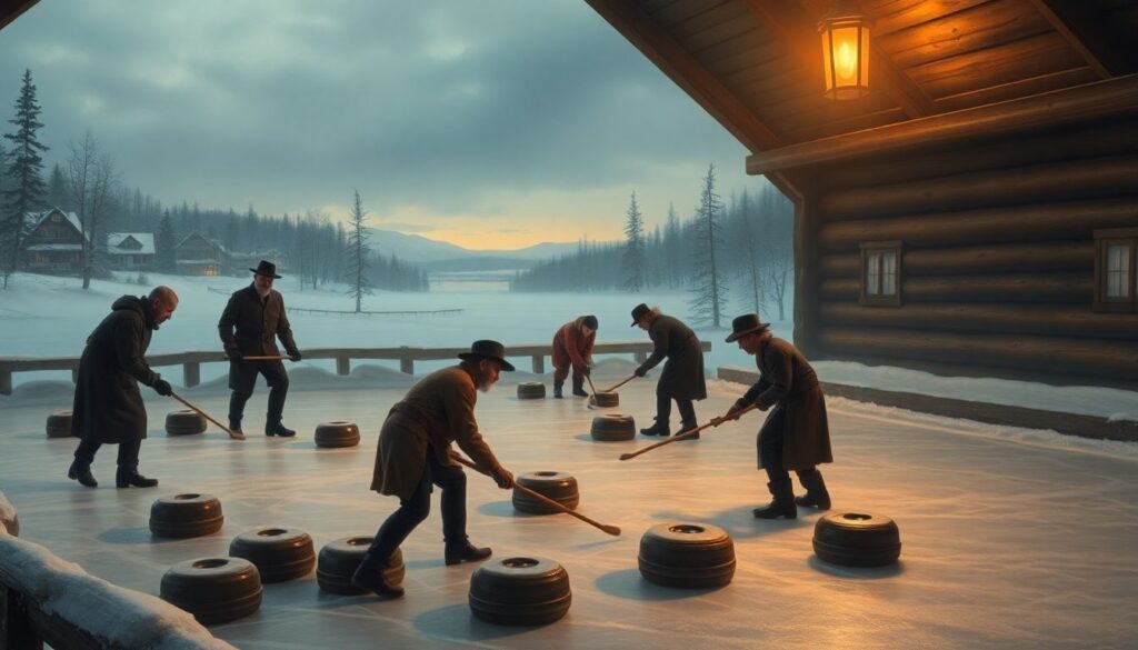 История возникновения керлинга - иллюстрация