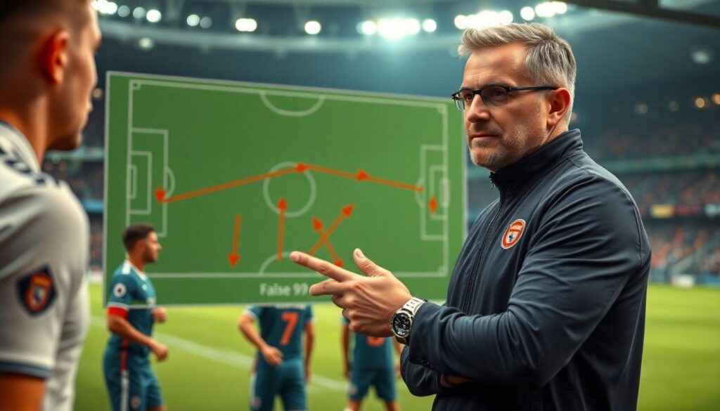 Ложная девятка в тактике: что это такое и как работает в современном футболе Что такое ложная девятка в тактике - иллюстрация