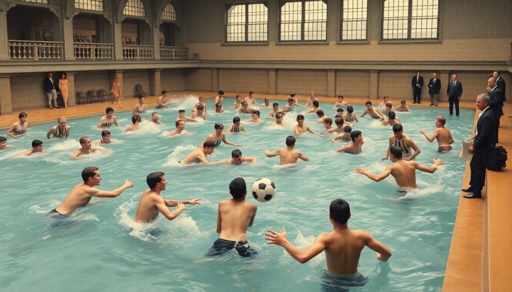 История возникновения водного поло: как зародилась и развивалась игра История возникновения водного поло - иллюстрация