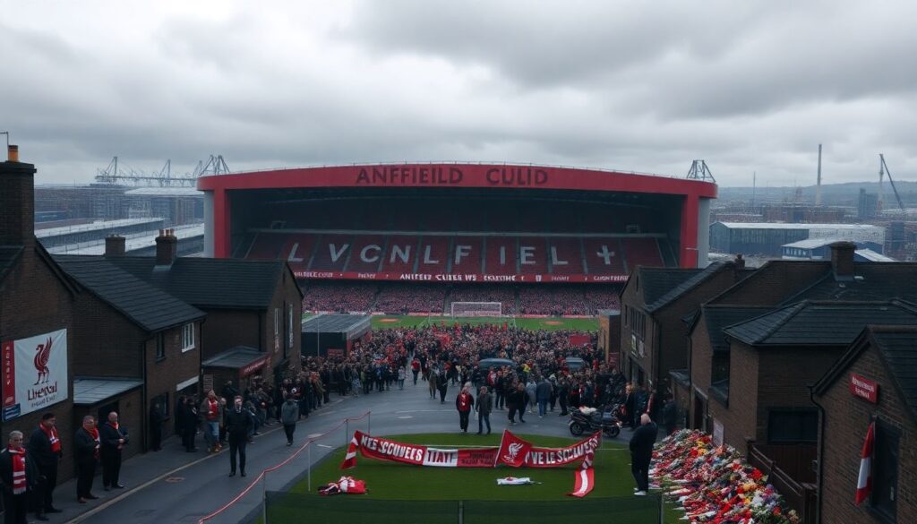 Самые преданные фанаты в мире: Боруссия и Ливерпуль Топ самых преданных фанатов в мире (Боруссия, Ливерпуль) - иллюстрация