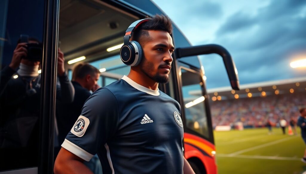 Почему футболисты выходят в наушниках и что это значит для игроков Почему футболисты выходят в наушниках - иллюстрация