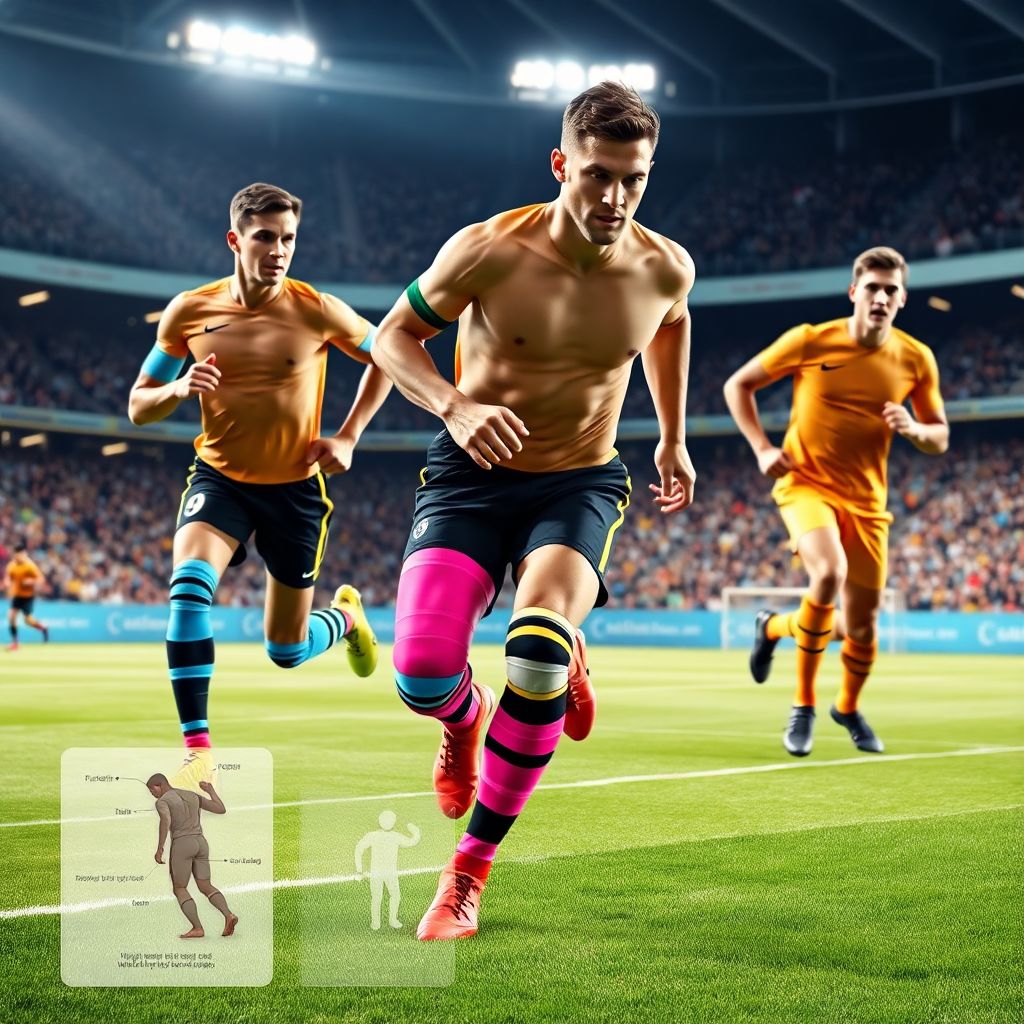 Почему футболисты используют тейпы (цветные ленты)