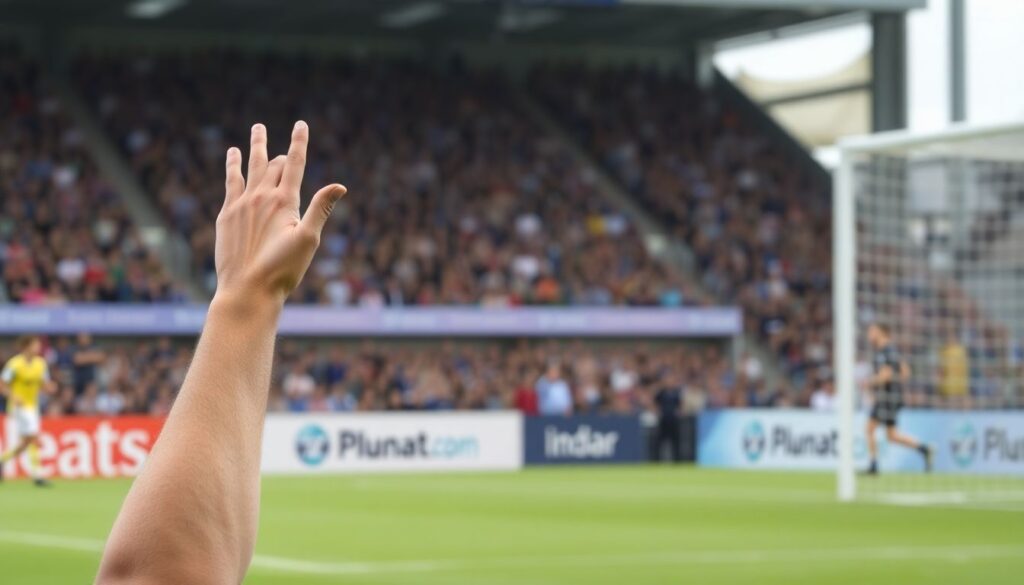 Почему футболисты поднимают руки при угловом и что означают их жесты Почему футболисты поднимают руки при угловом - иллюстрация