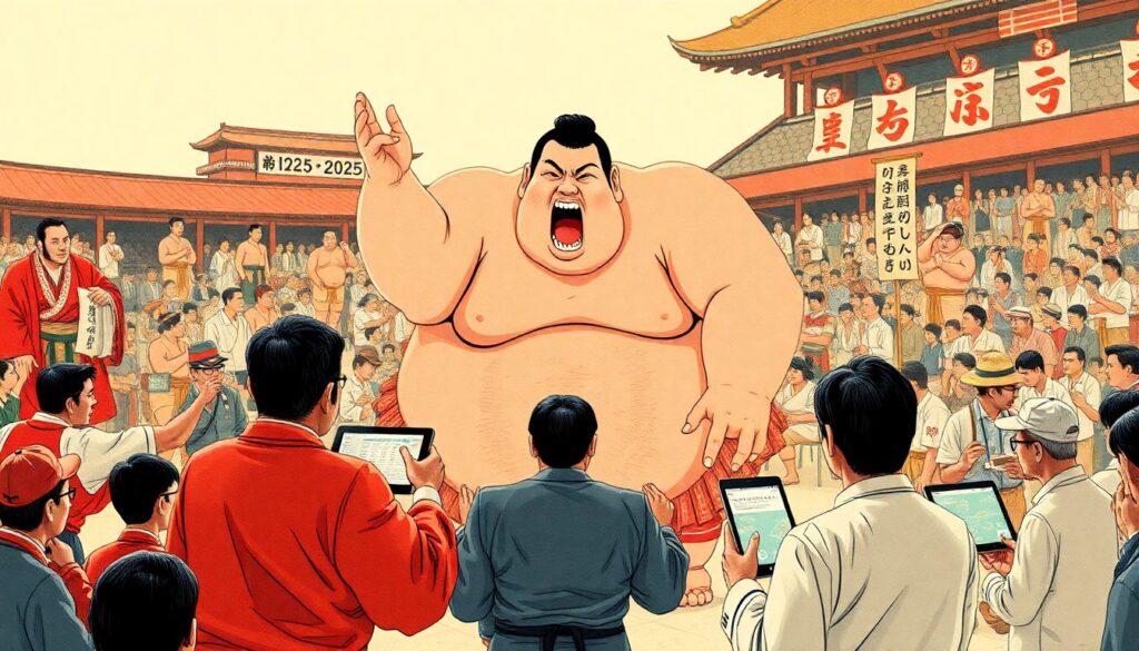 История возникновения сумо: как зародился и развивался древний японский спорт История возникновения сумо - иллюстрация