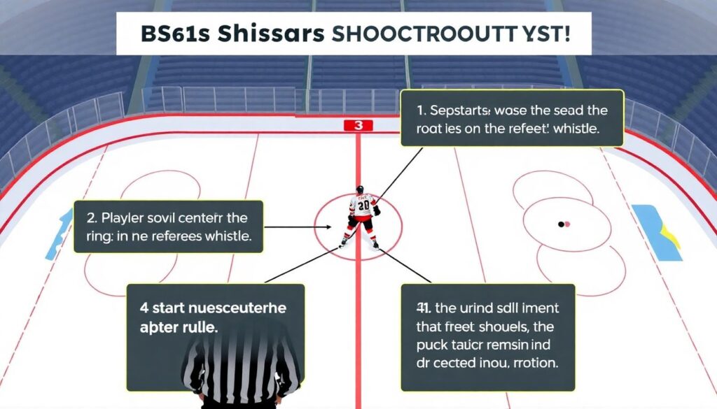 Что такое буллит в хоккее и как выполняется штрафной бросок Что такое буллит в хоккее - иллюстрация