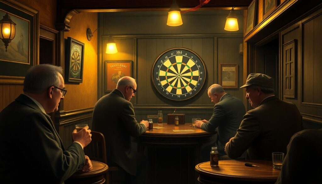 История возникновения дартса - иллюстрация