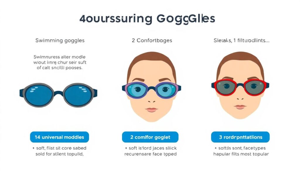 Как выбрать очки для плавания - иллюстрация
