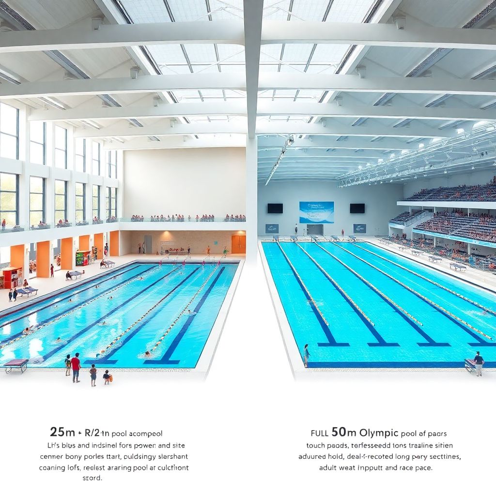 Влияние длины бассейна на рекорды (25м vs 50м)