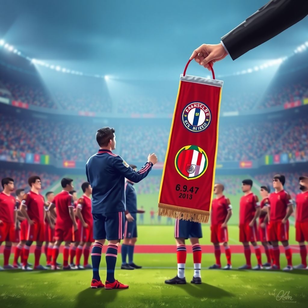 Почему футболисты обмениваются вымпелами