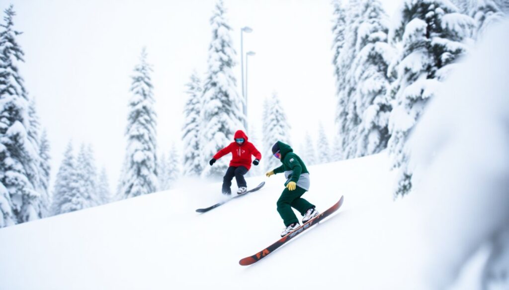 История возникновения сноубординга - иллюстрация