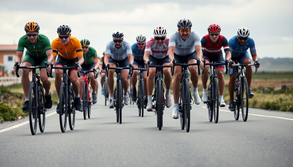 Что такое пелотон в велоспорте - иллюстрация