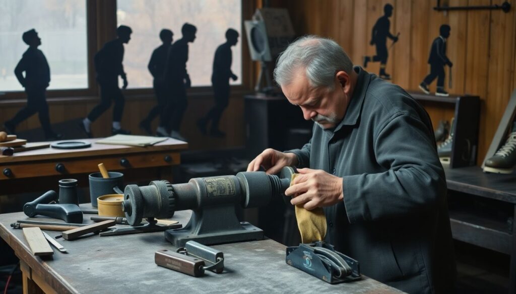 Влияние заточки коньков на скольжение и скорость катания на льду Влияние заточки коньков на скольжение - иллюстрация