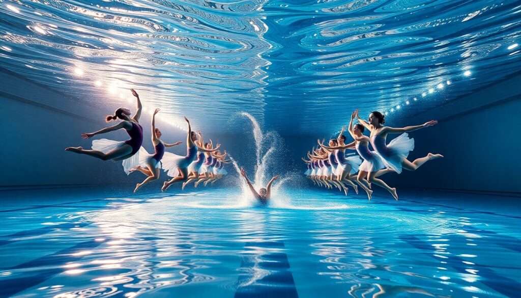 История возникновения синхронного плавания - иллюстрация