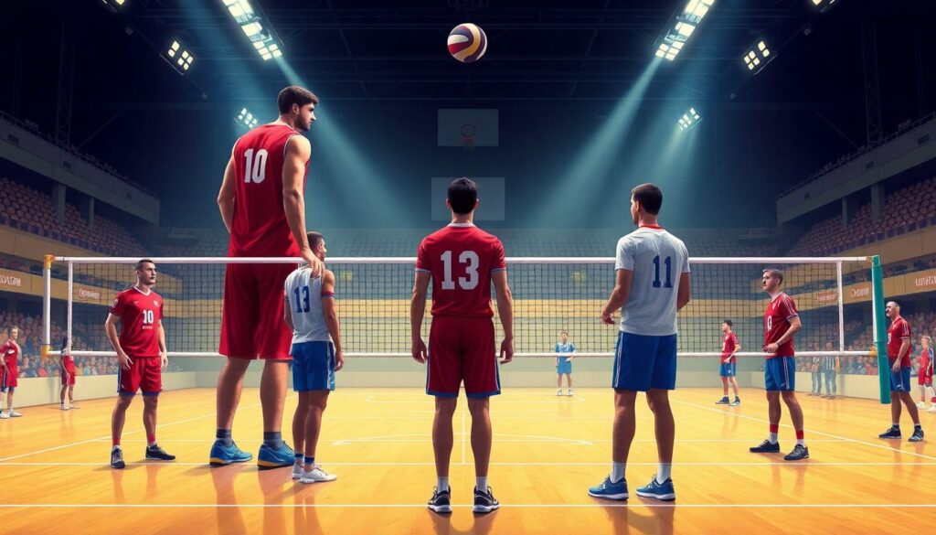 Топ самых высоких волейболистов - иллюстрация