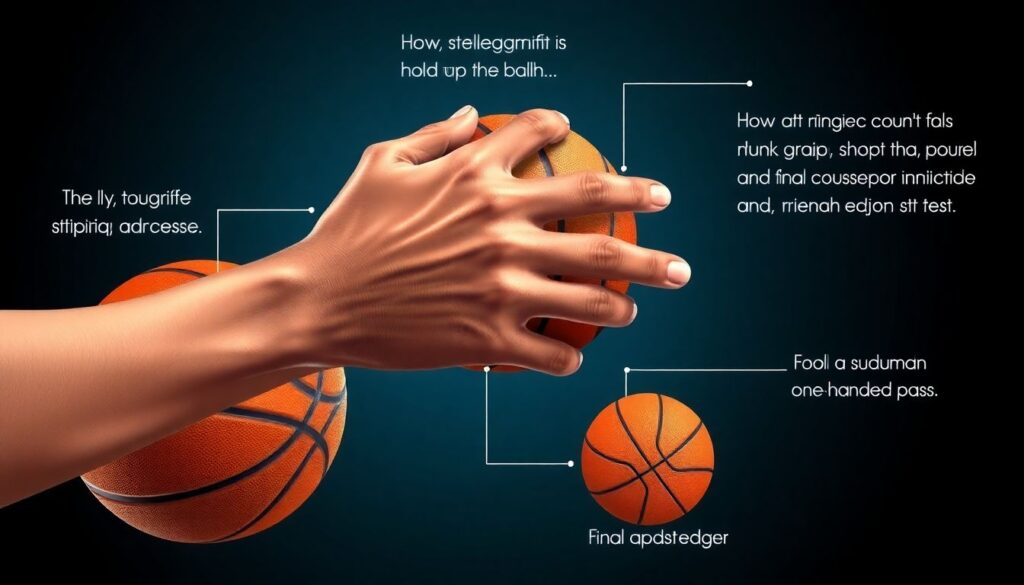 Влияние размера ладони на бросок в баскетболе - иллюстрация