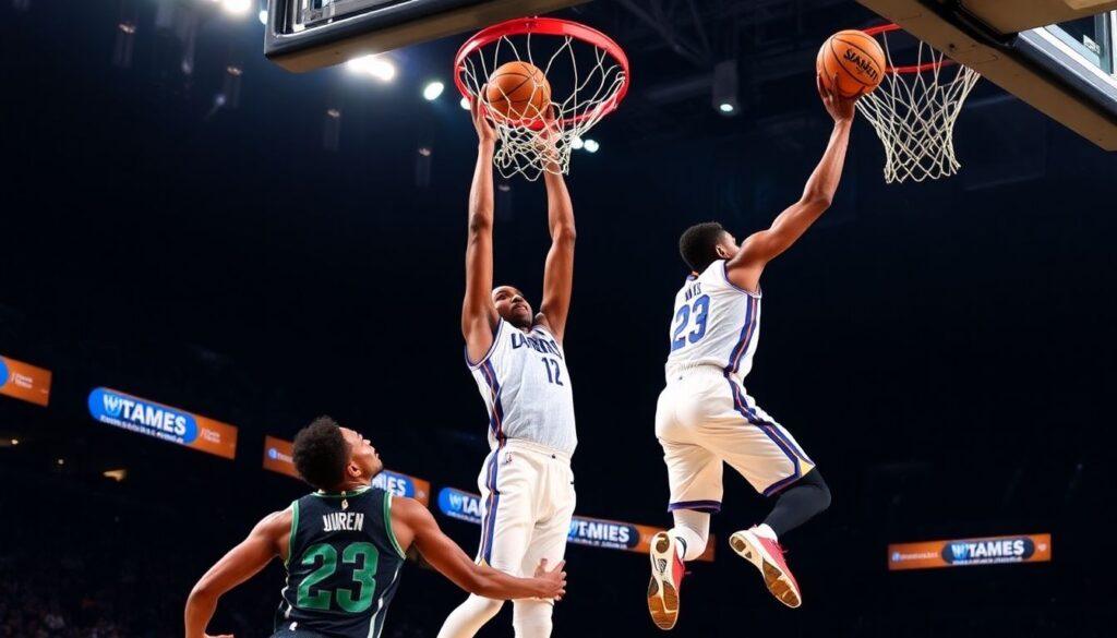 Что такое данк в баскетболе - иллюстрация