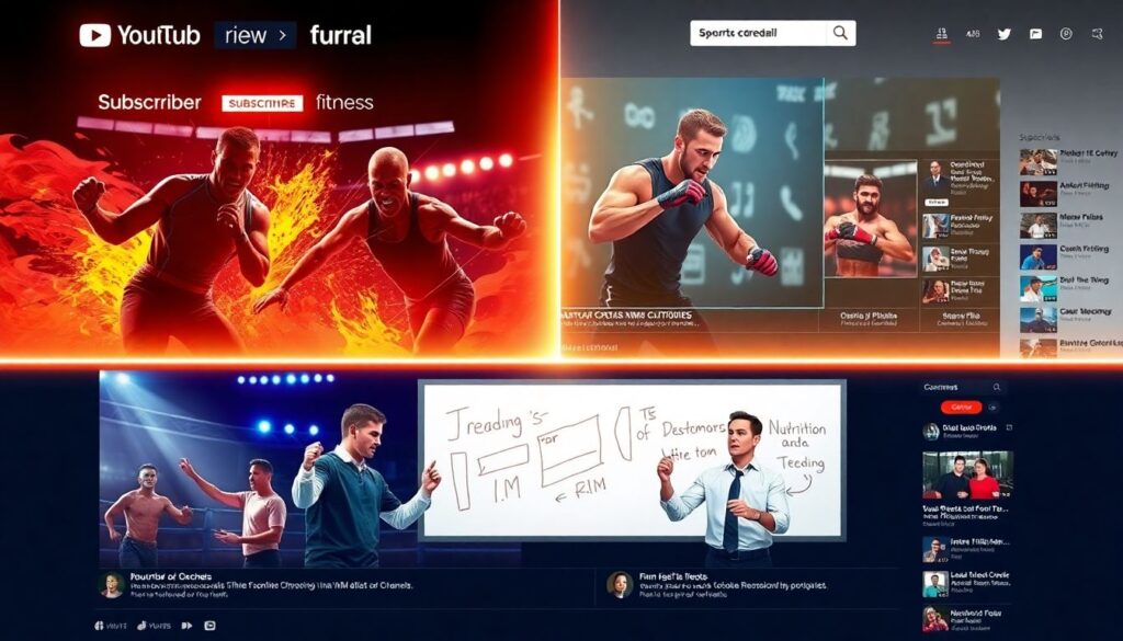 Топ самых популярных спортивных YouTube каналов - иллюстрация