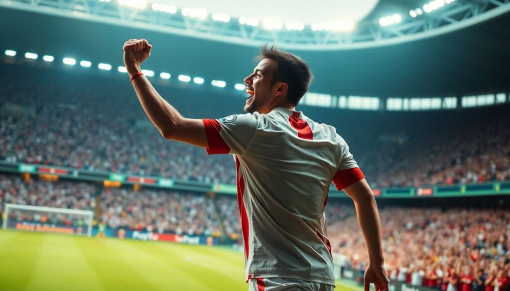 Какое празднование футболистов после забитого гола стало самым легендарным. - иллюстрация