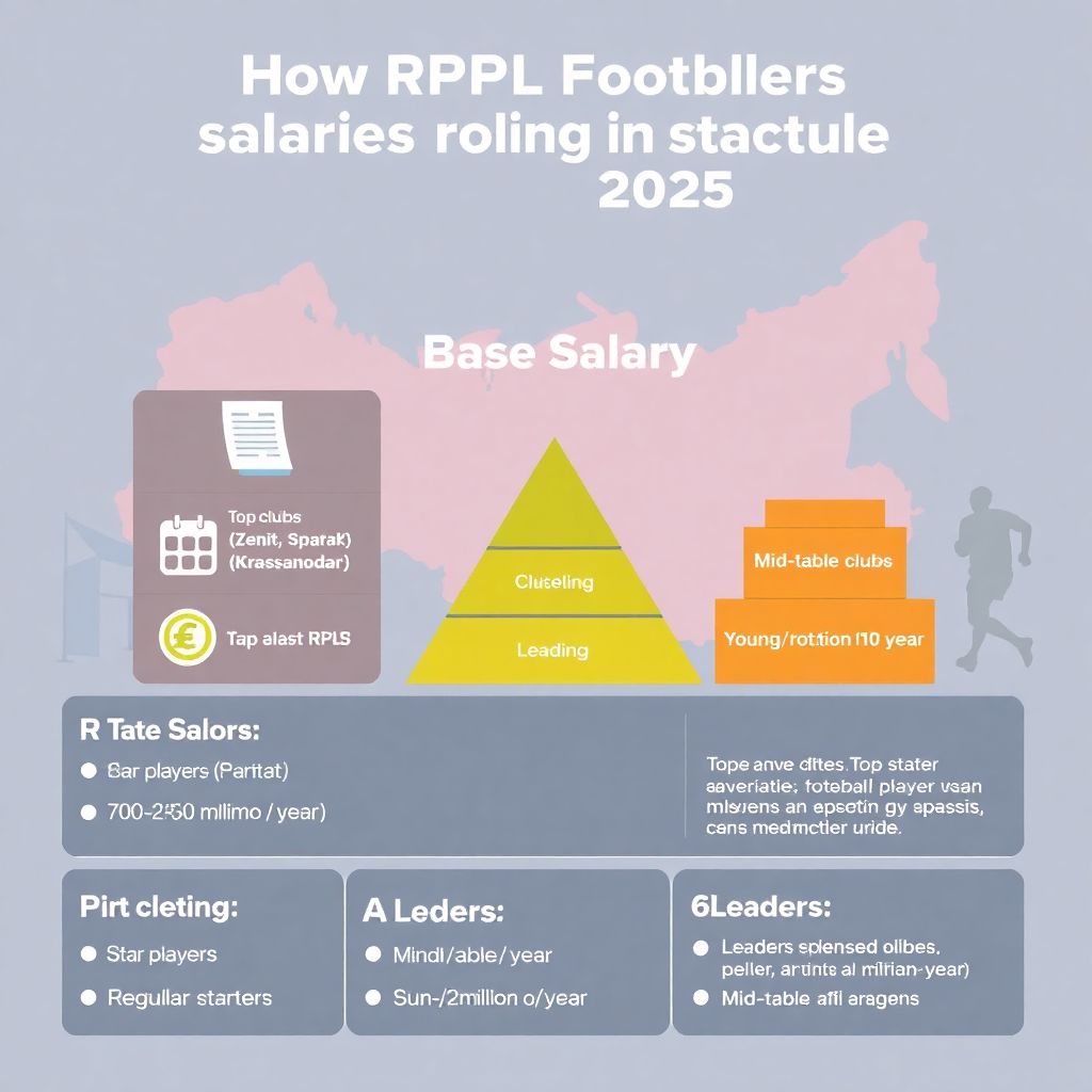 Средняя зарплата футболистов России в РПЛ: из чего она официально складывается Из чего официально складывается средняя зарплата футболистов россии в РПЛ.