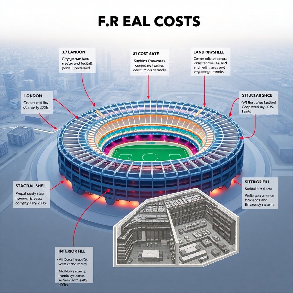 Экономика строительства: сколько стоит построить стадион мирового уровня.