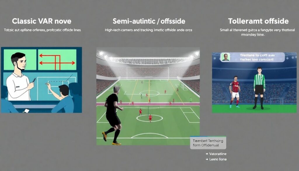Спорные решения арбитров: как Var фиксирует офсайд в футболе Спорные решения арбитров: как фиксируется офсайд в футболе с помощью VAR. - иллюстрация