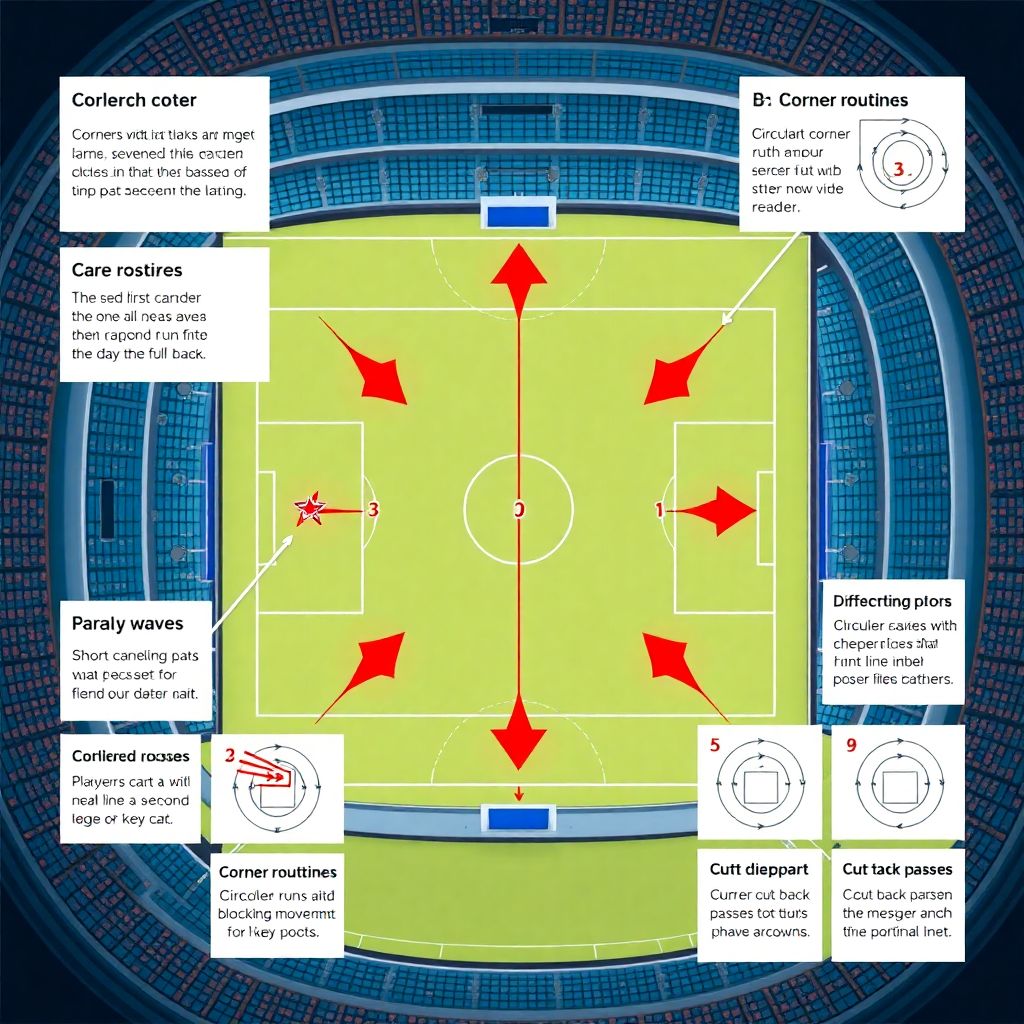 Тактика розыгрыша стандартов: как подавать угловой удар в футболе эффективнее Тактика розыгрыша стандартов: как подавать угловой удар в футболе эффективнее.