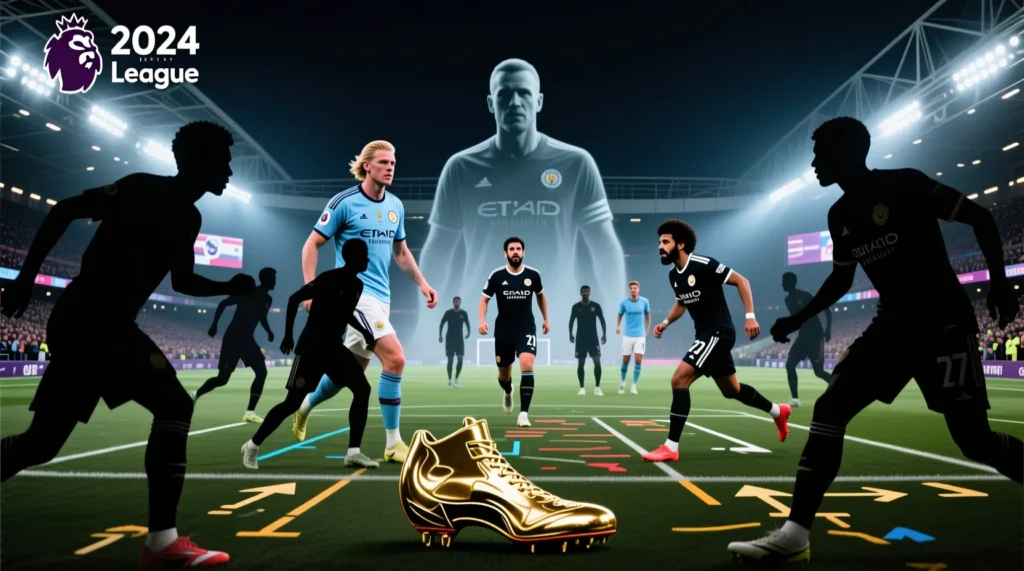 Награда лучшему голеадору Англии: кто заберет трофей золотая бутса английской премьер-лиги. - иллюстрация