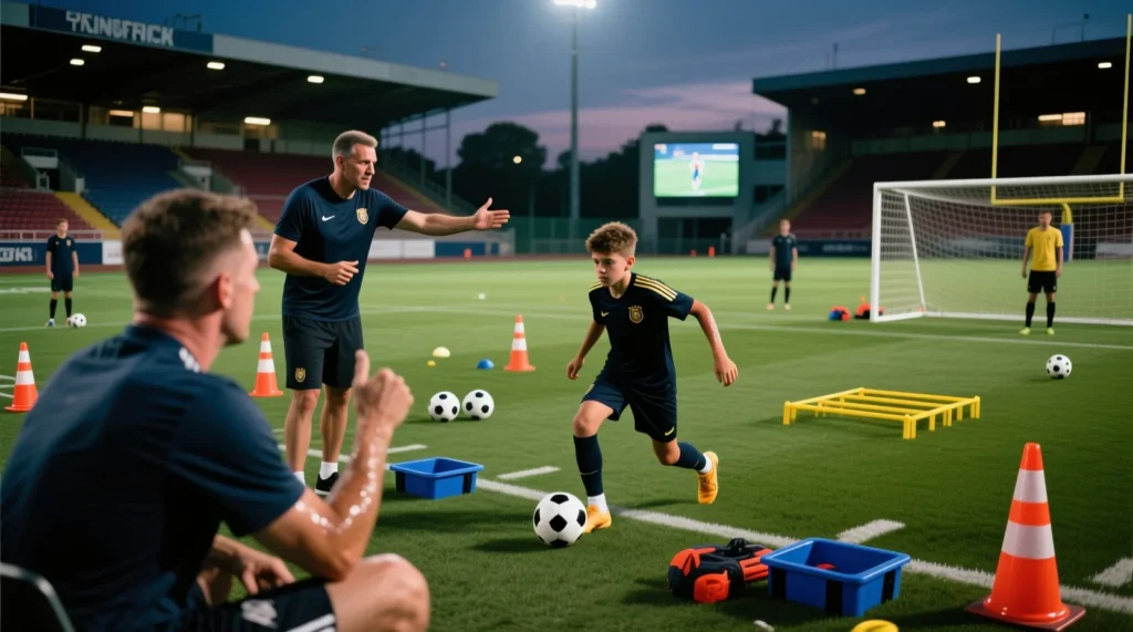 Объяснение редкого термина: забить пять мячей в игре или пента трик это подвиг. - иллюстрация