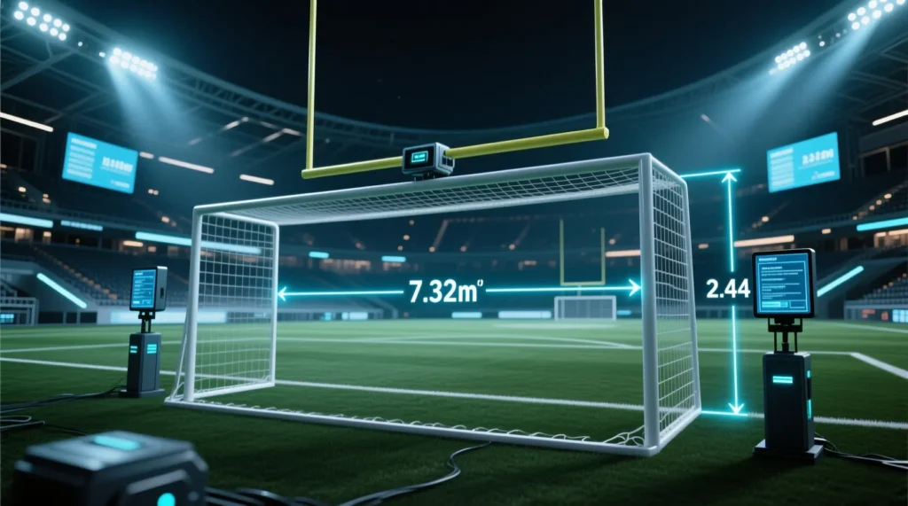 Стандарты оборудования стадионов: какова точная ширина футбольных ворот в метрах. - иллюстрация