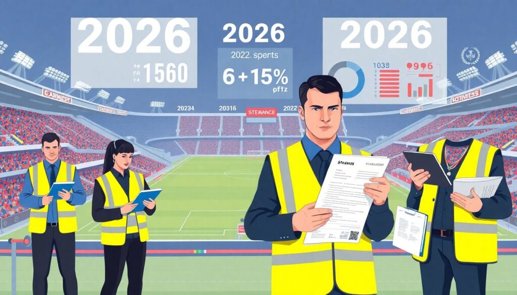 Обязанности персонала на матче: что именно делает стюард футбол во время игры. - иллюстрация