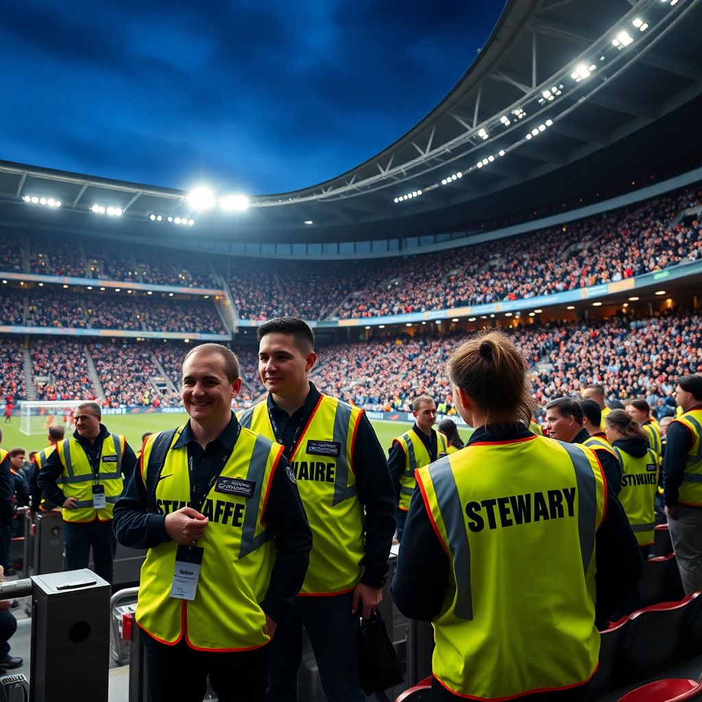 Обязанности персонала на матче: что именно делает стюард футбол во время игры.