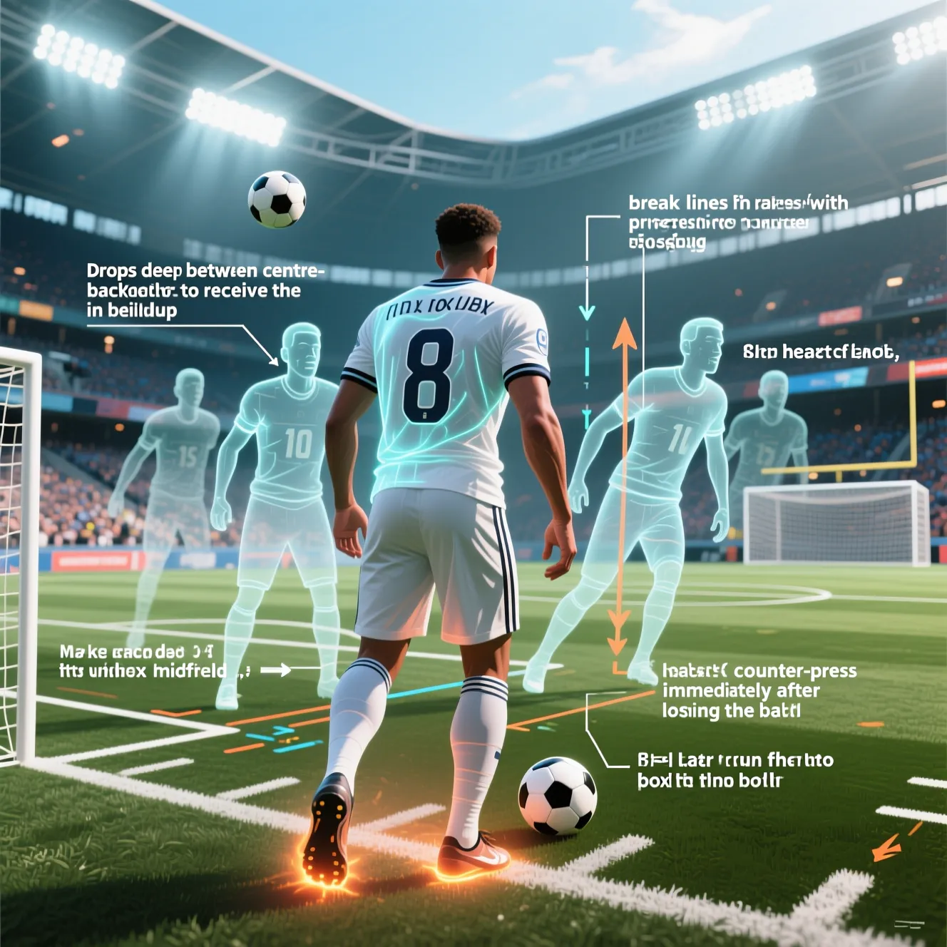 Звезды центра поля: кто играет под 8 номером в футболе в самых известных клубах.