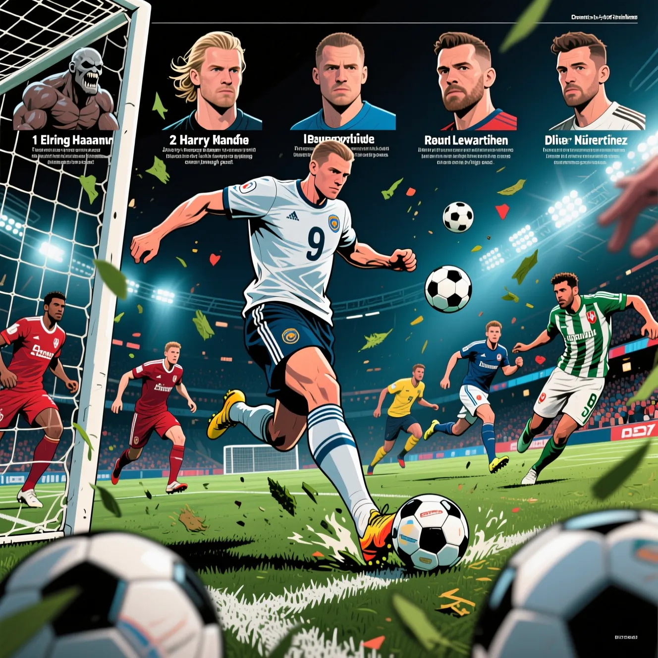 Рейтинг центрфорвардов: самые результативные футболисты под номером 9 в мире.