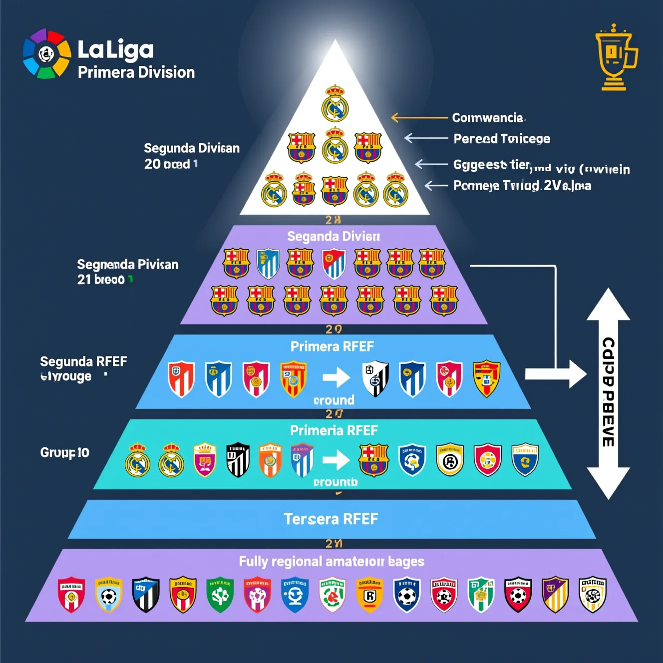 Структура дивизионов в Испании: что такое ла лига и как устроена её система.
