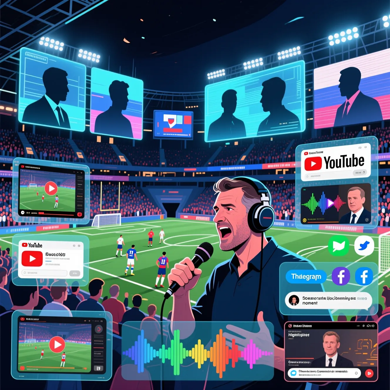 Мастера микрофона: лучшие футбольные комментаторы современности и их фразы.