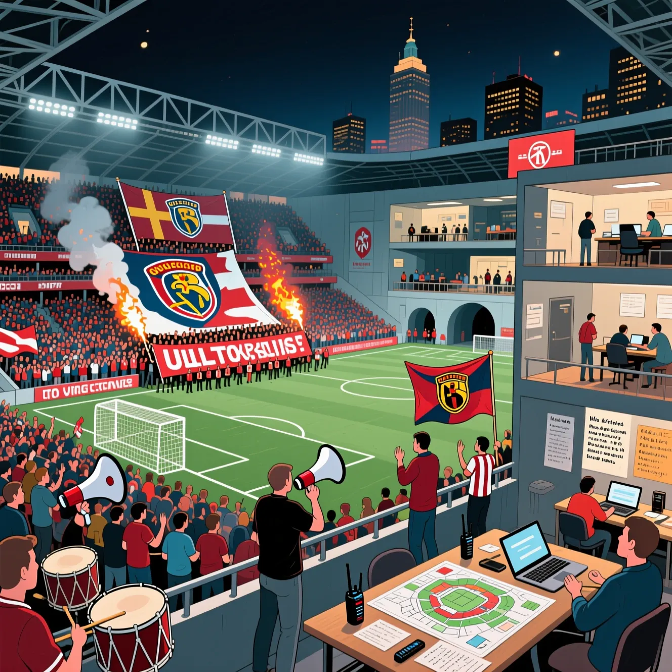 Фанатское движение изнутри: как организованы современные ультрасы на матчах.