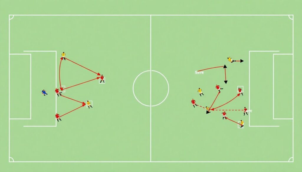 Основные задачи и функции, которые выполняет латераль в футболе при атаке. - иллюстрация