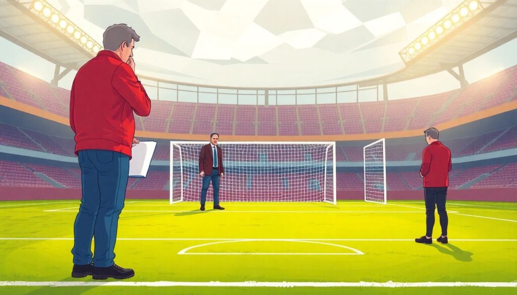 Официальные размеры футбольных ворот согласно международным стандартам ФИФА. - иллюстрация