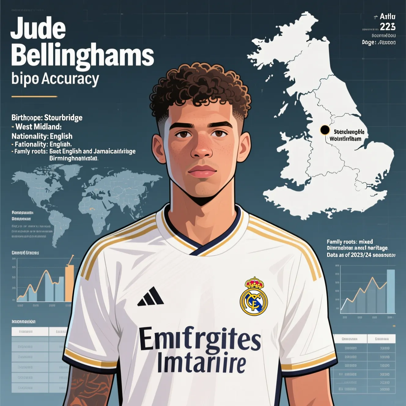 Биографические данные игрока: джуд беллингем национальность и место рождения.