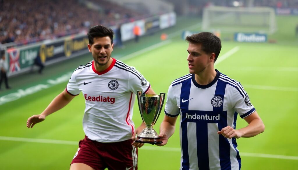 Немецкое противостояние: история дер классикер Боруссии и Баварии Немецкое противостояние: история борьбы «Боруссии» и «Баварии» — дер классикер. - иллюстрация