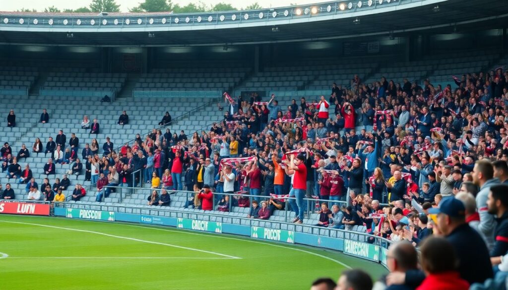 Современная фанатская субкультура: как организованные ультрасы создают силу трибун Современная фанатская субкультура: организованные ультрасы это сила трибун. - иллюстрация