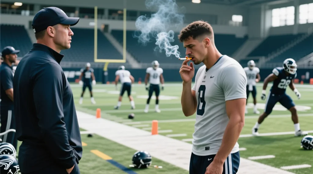 Непрофессиональные привычки атлетов: известные футболисты которые курят табак. - иллюстрация