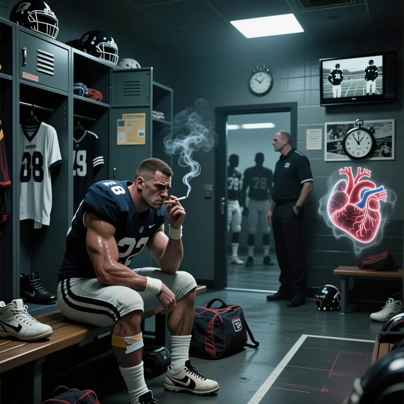 Непрофессиональные привычки атлетов: известные футболисты которые курят табак.