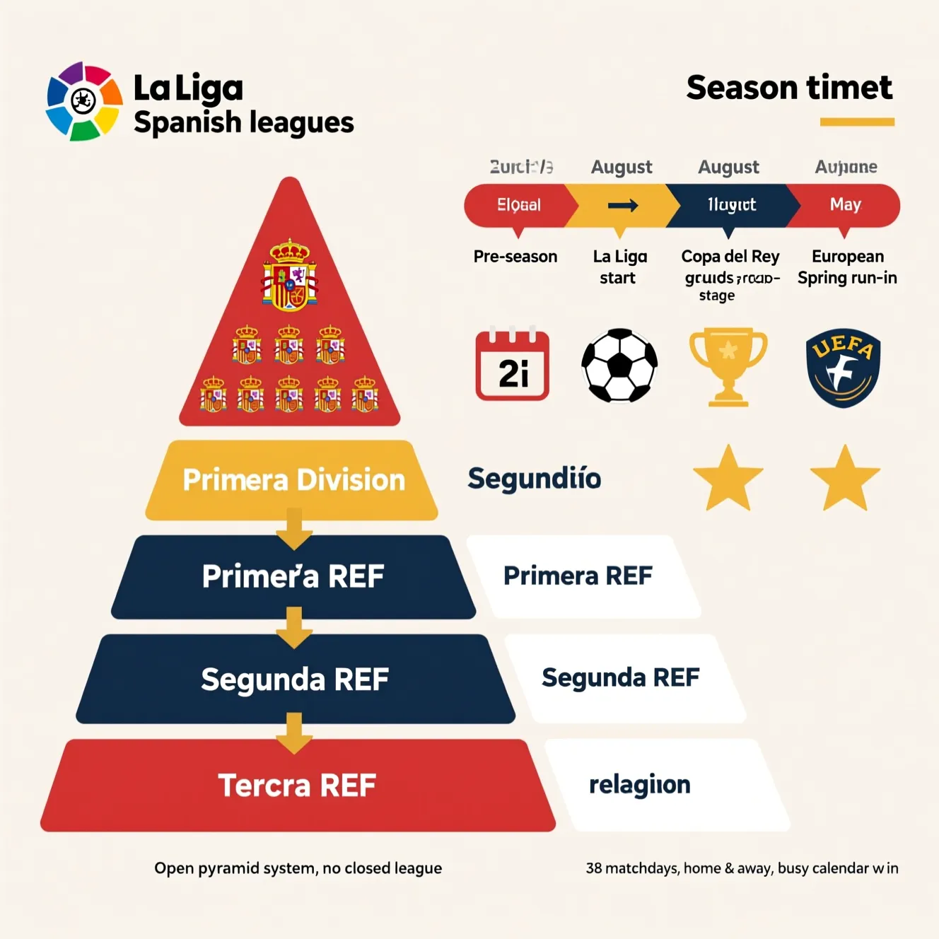 Структура испанского чемпионата: современная ла лига это лига техничного футбола.