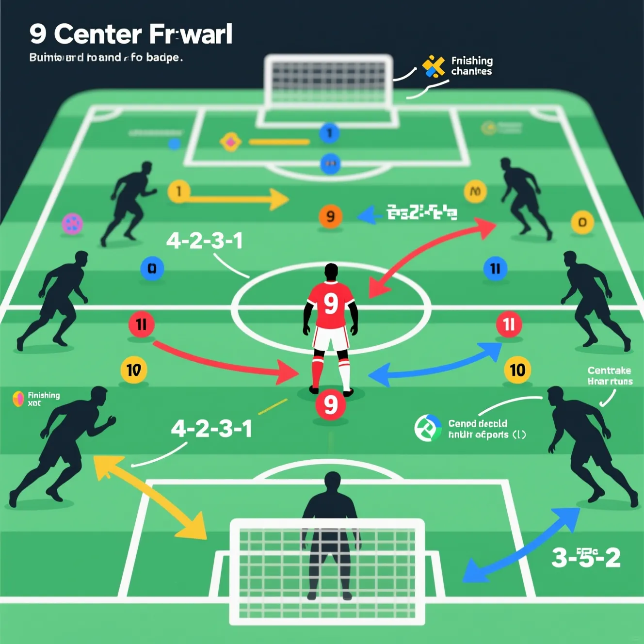 Роль наконечника атак: что означает классическая цифра 9 в футболе для тактики.
