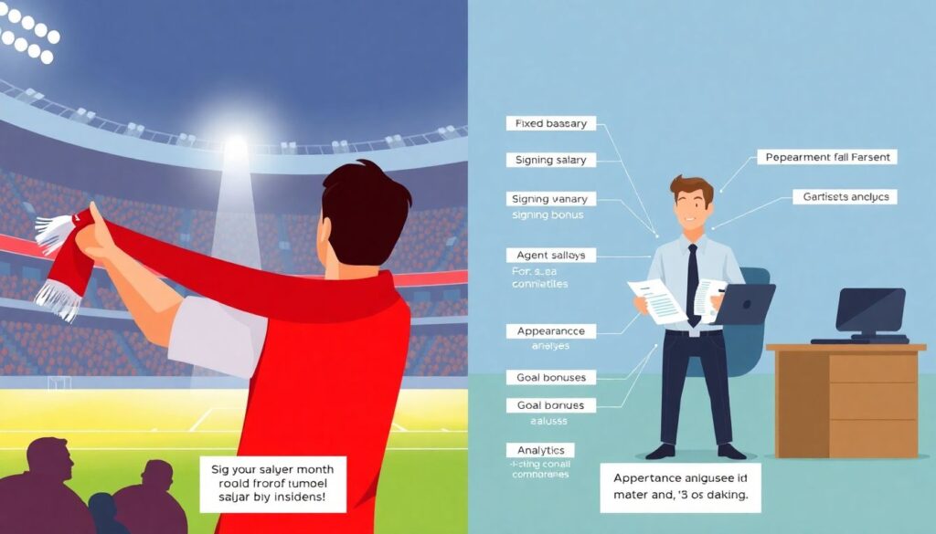 Финансовый анализ клубов: какая реальная зарплата российских футболистов сегодня Финансовый анализ клубов: какая реальная зарплата российских футболистов сегодня. - иллюстрация