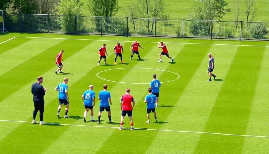 Тактический разбор: как работают схемы в футболе 4-3-3 при высоком прессинге. - иллюстрация